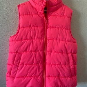 Girls children’s place pink vest. Size M. Like new